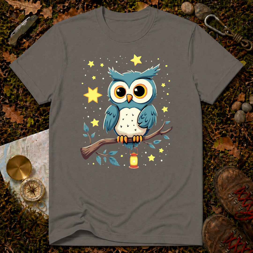 Whimsical Night Owl T-Shirt