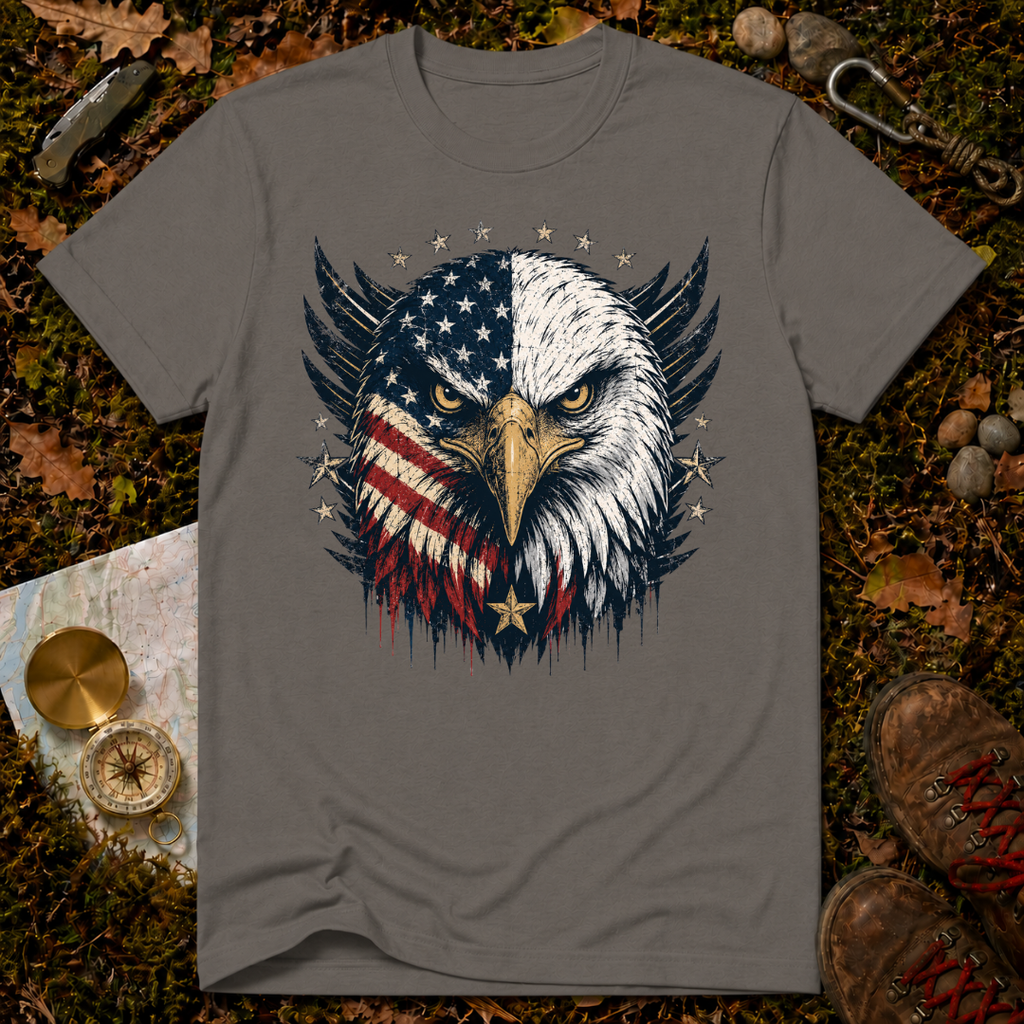 USA Flag Bald Eagle T-Shirt