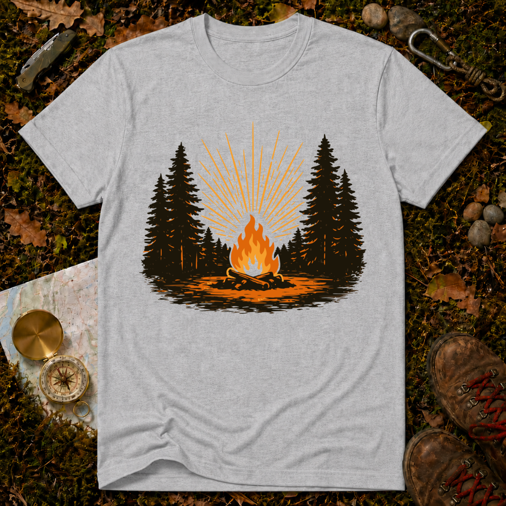 Retro Forest Bonfire T-Shirt