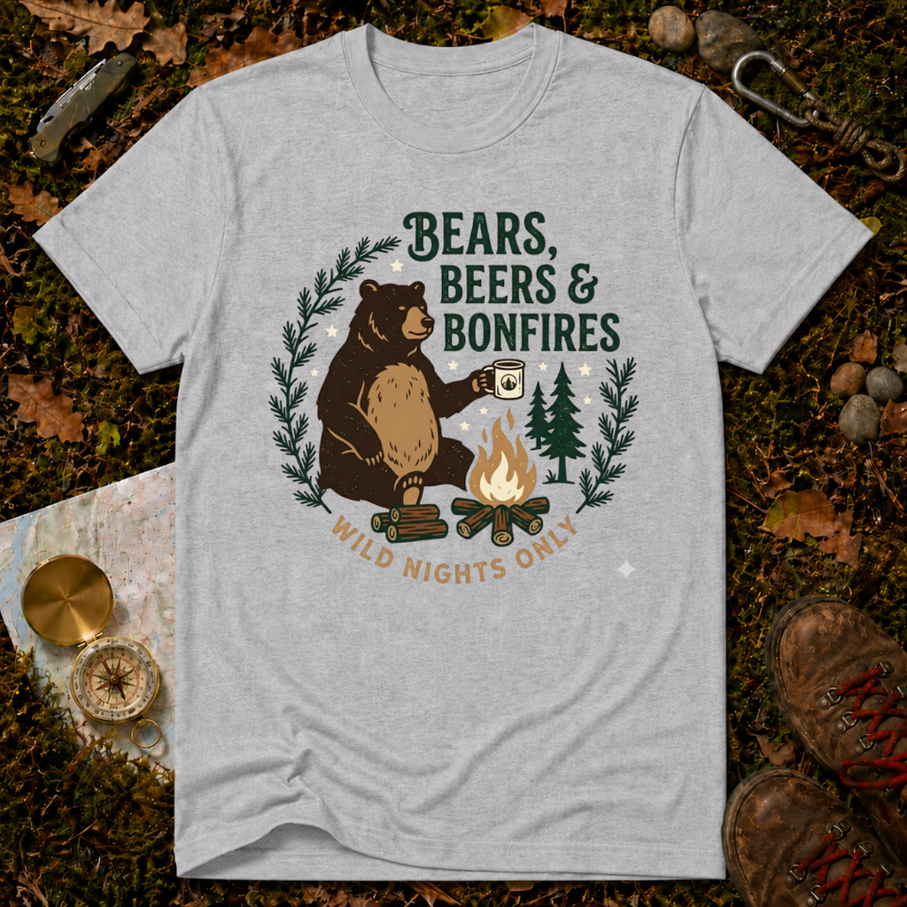 Bears Bears & Bonfires T-Shirt
