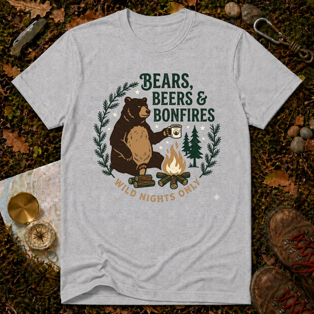 Bears Bears & Bonfires T-Shirt