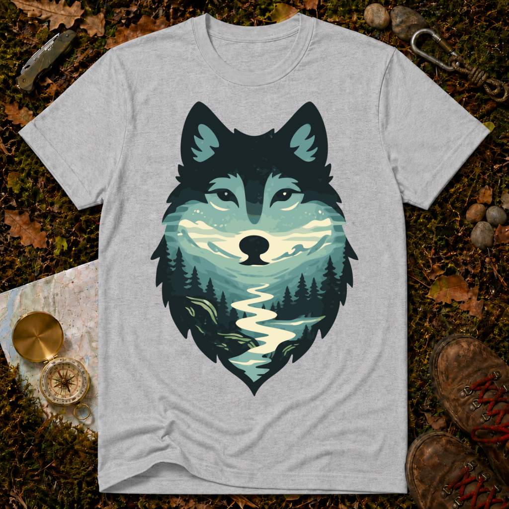 Scenic Forest Wolf T-Shirt