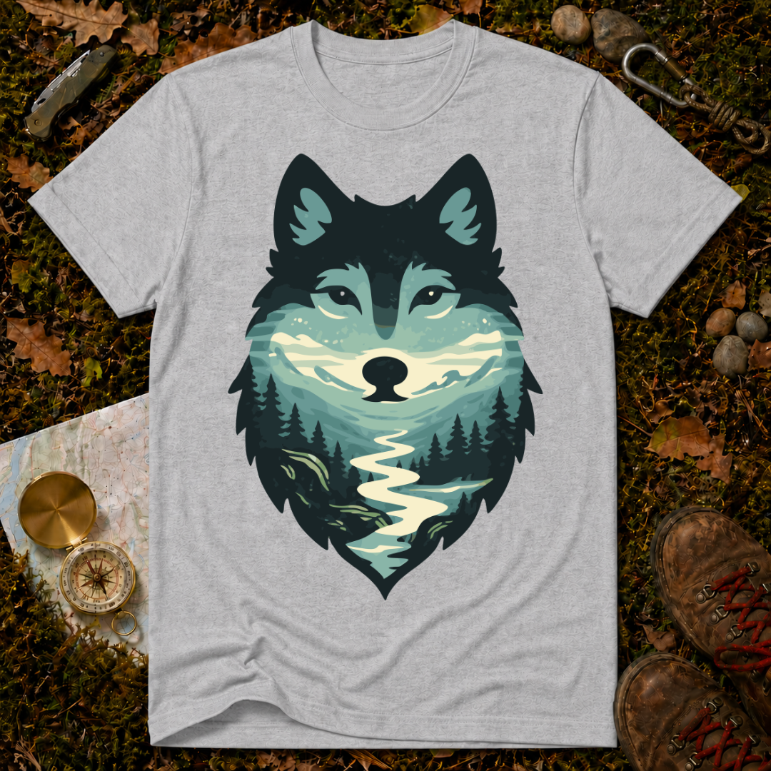 Scenic Forest Wolf T-Shirt