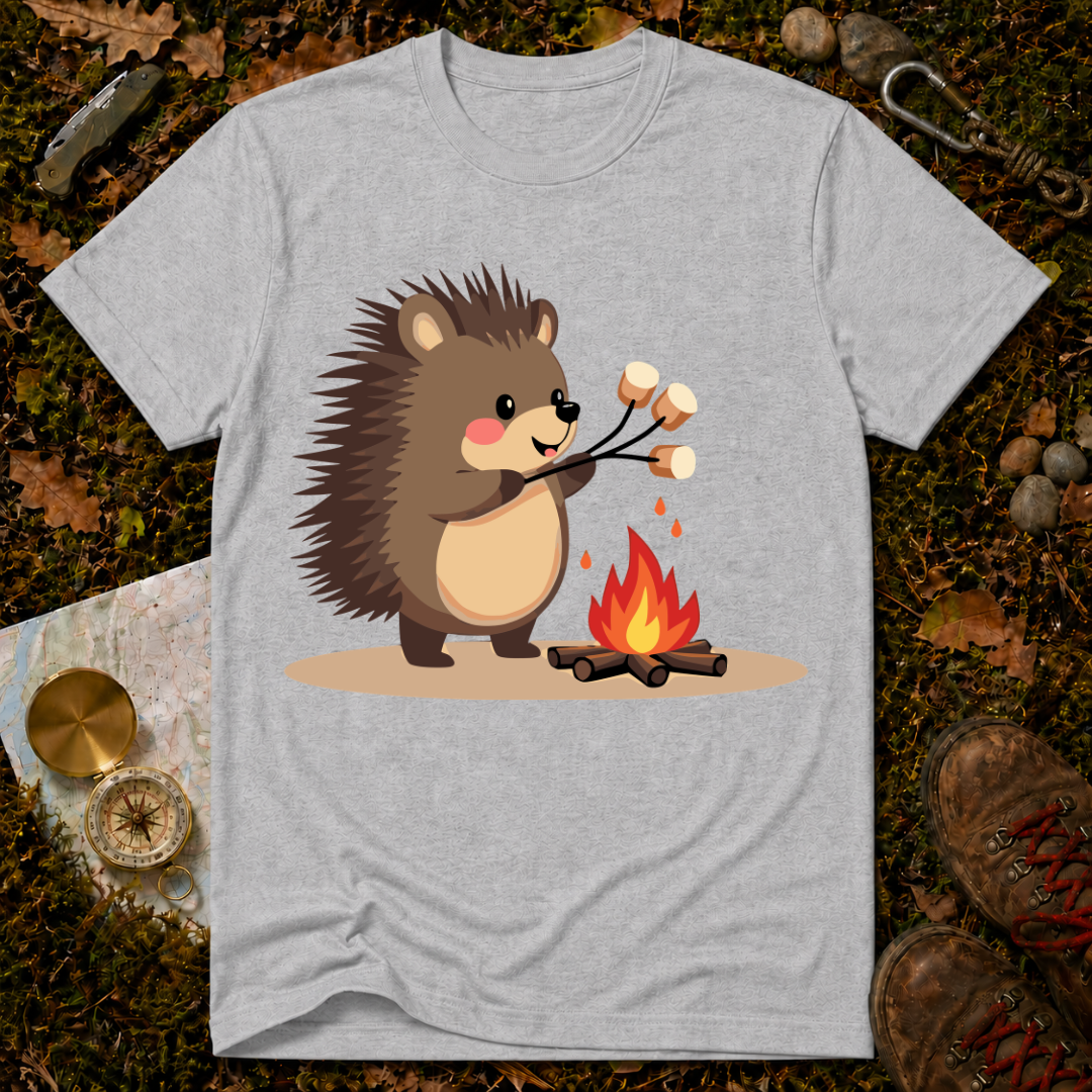 Camping Hedgehog T-Shirt