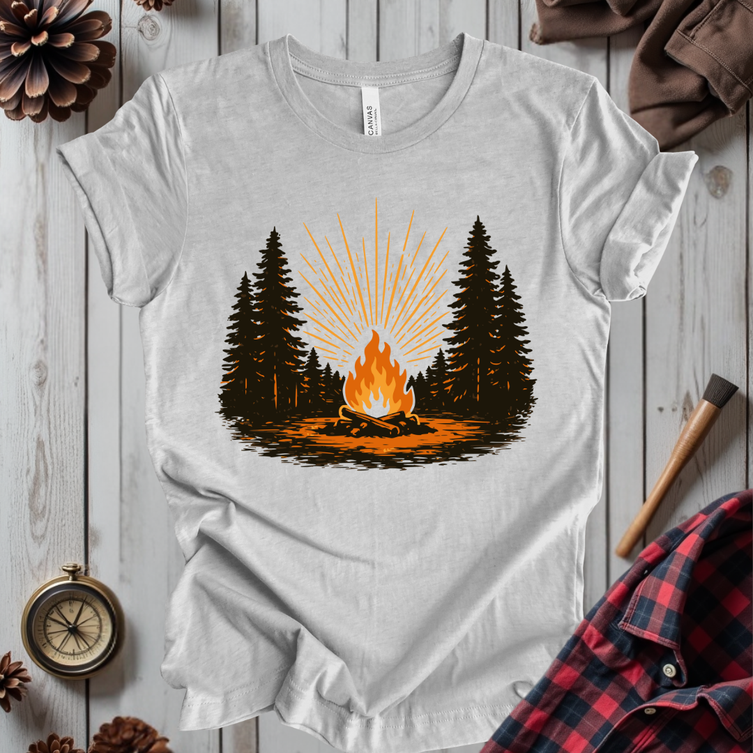 Retro Forest Bonfire