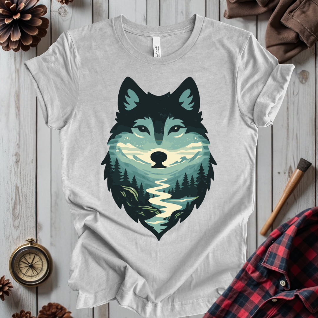 Scenic Forest Wolf T-Shirt