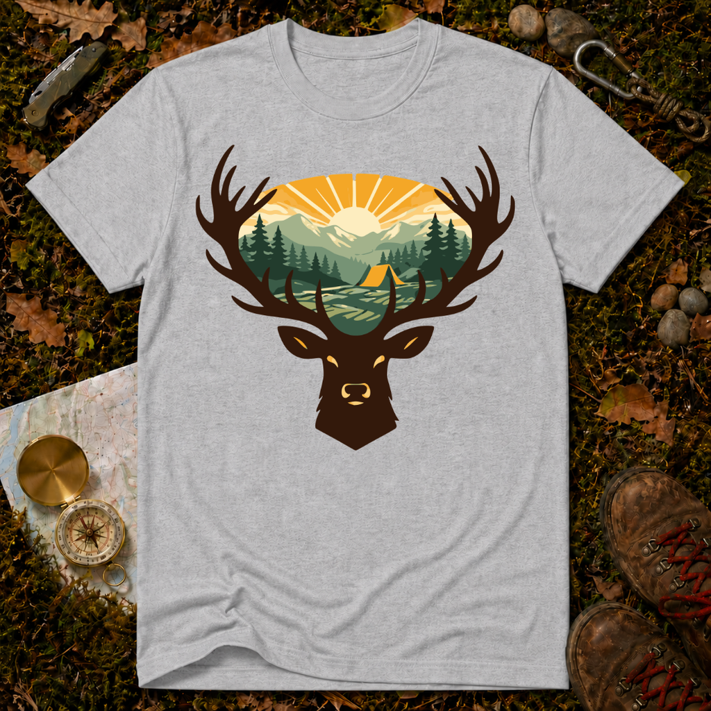 Deer Sunrise T‑Shirt