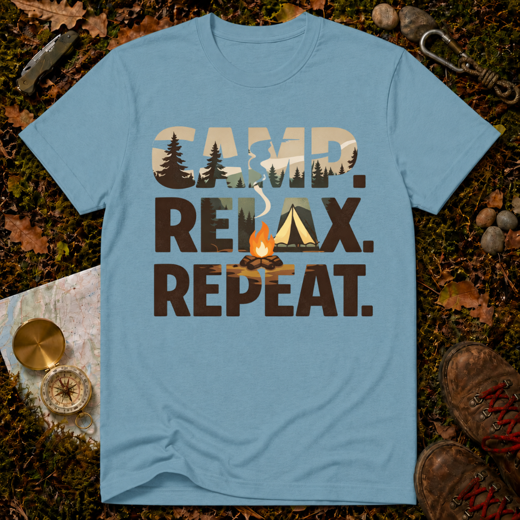 Camp. Relax. Repeat T-Shirt