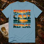Sunset. Cast. Repeat T-Shirt