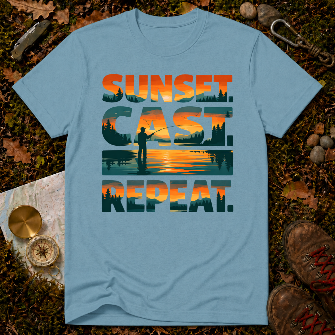 Sunset. Cast. Repeat T-Shirt