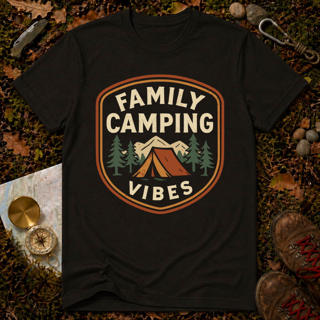 Family Camping Vibes T-Shirt