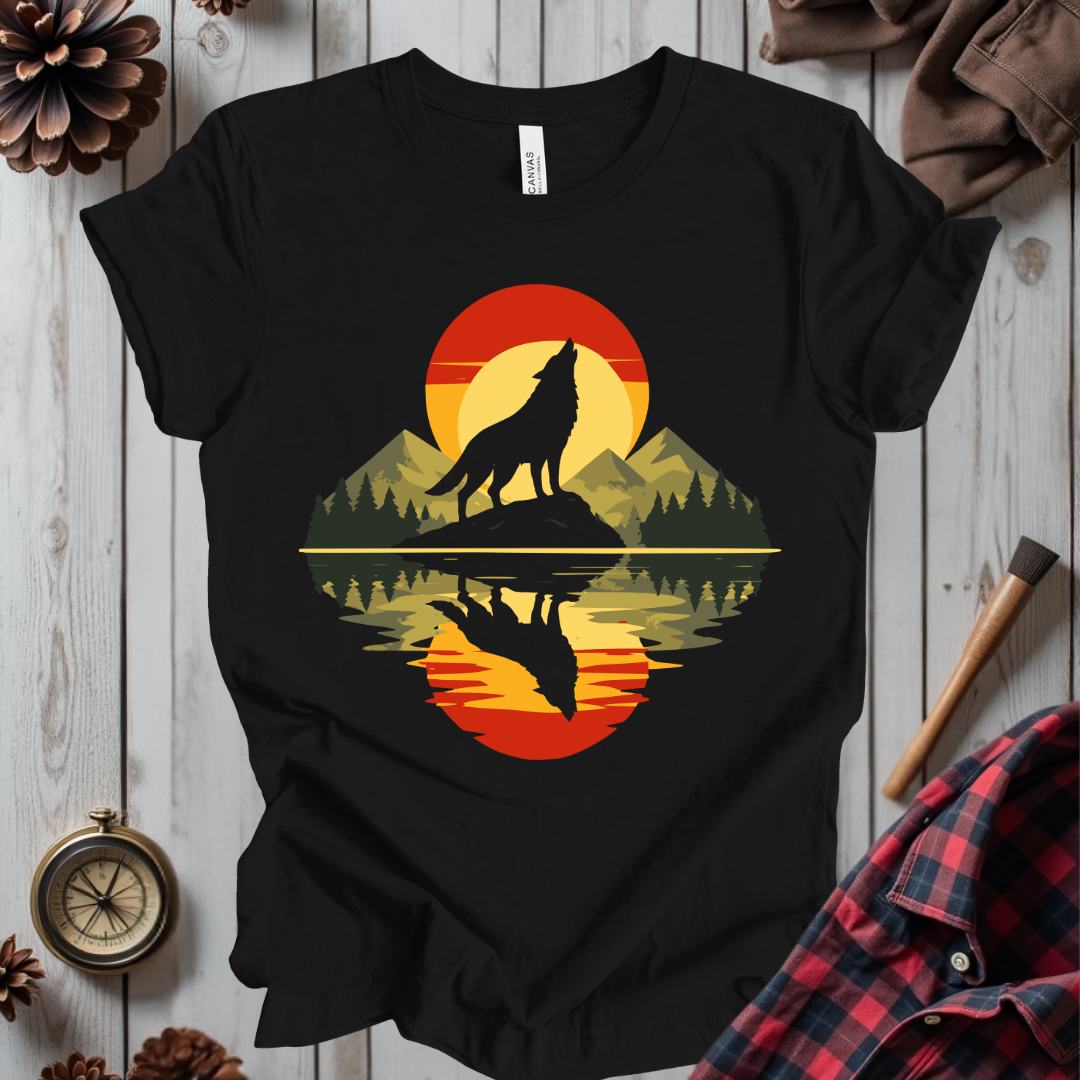 Howling Wolf Sunset T-Shirt
