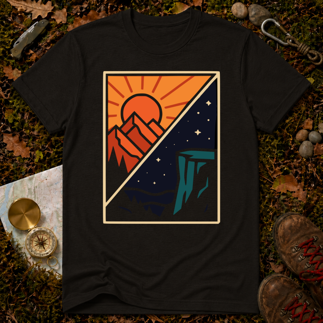 Split Sun & Moon Scene T-Shirt