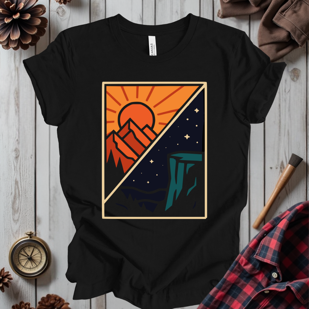 Split Sun & Moon Scene T-Shirt