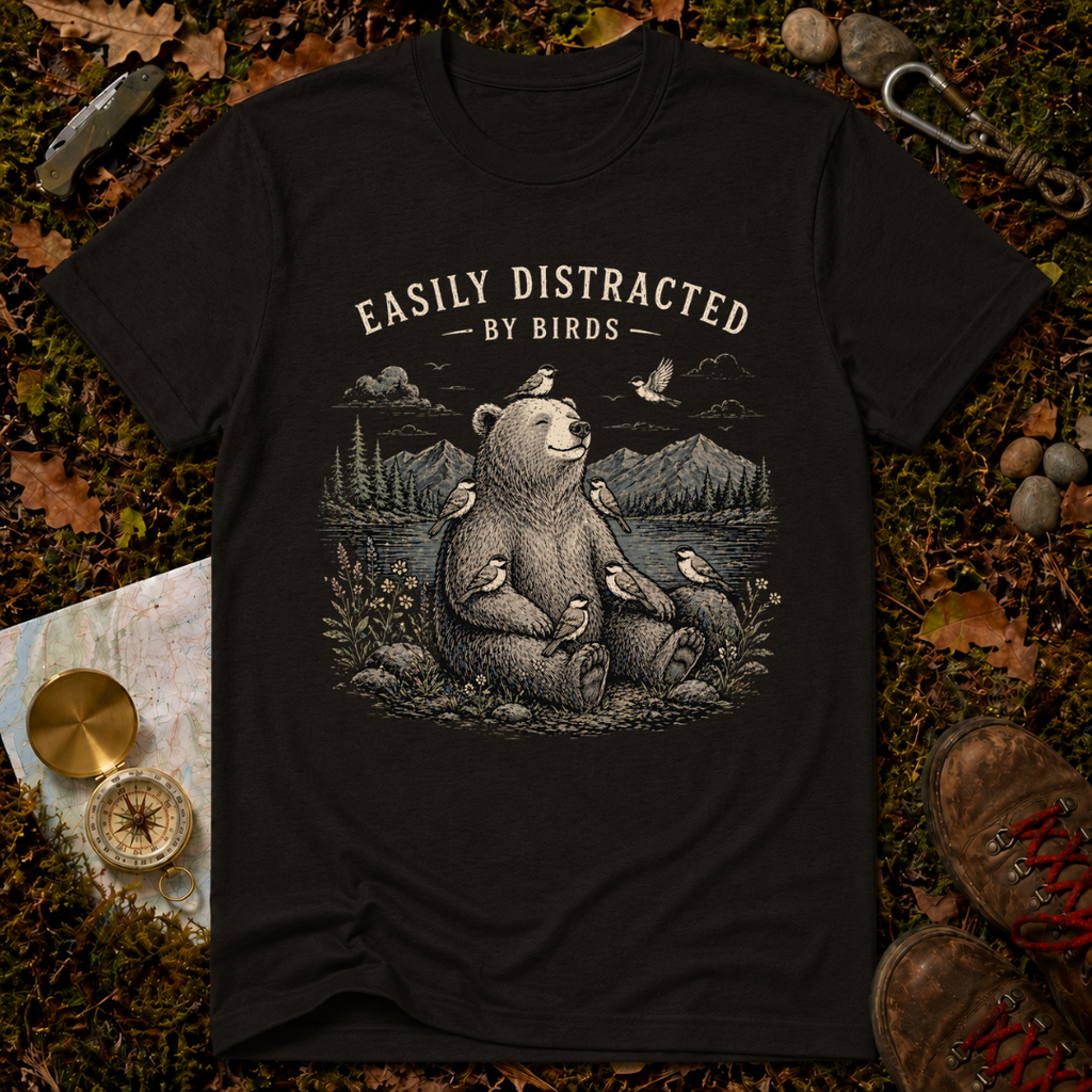 Easily Distracted By Birds T-Shirt