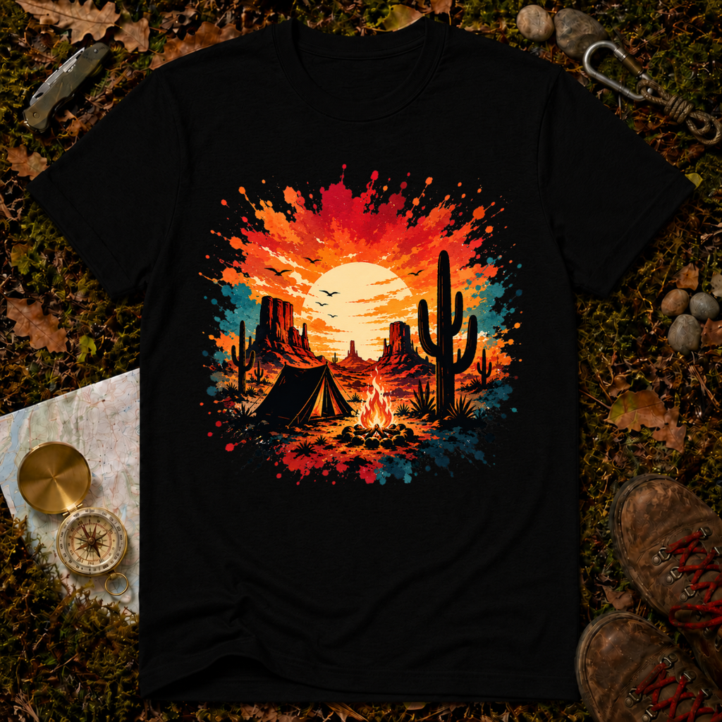 Desert Sunset Camping T-Shirt