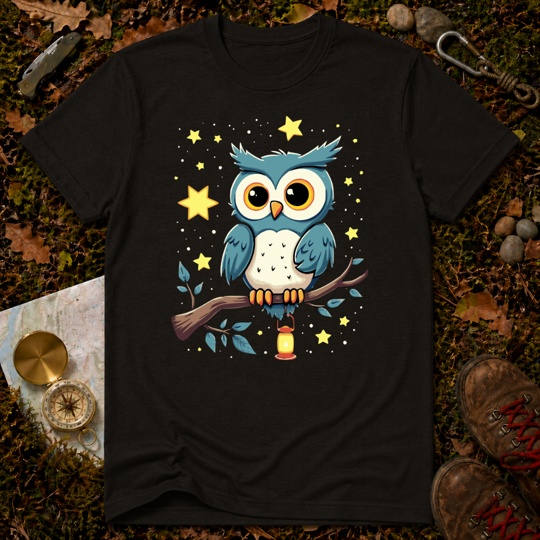 Whimsical Night Owl T-Shirt