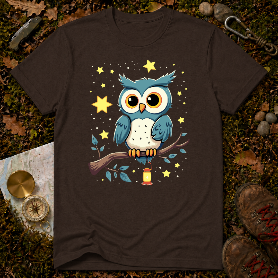 Whimsical Night Owl T-Shirt