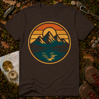 Retro Mountain Sunset T-Shirt