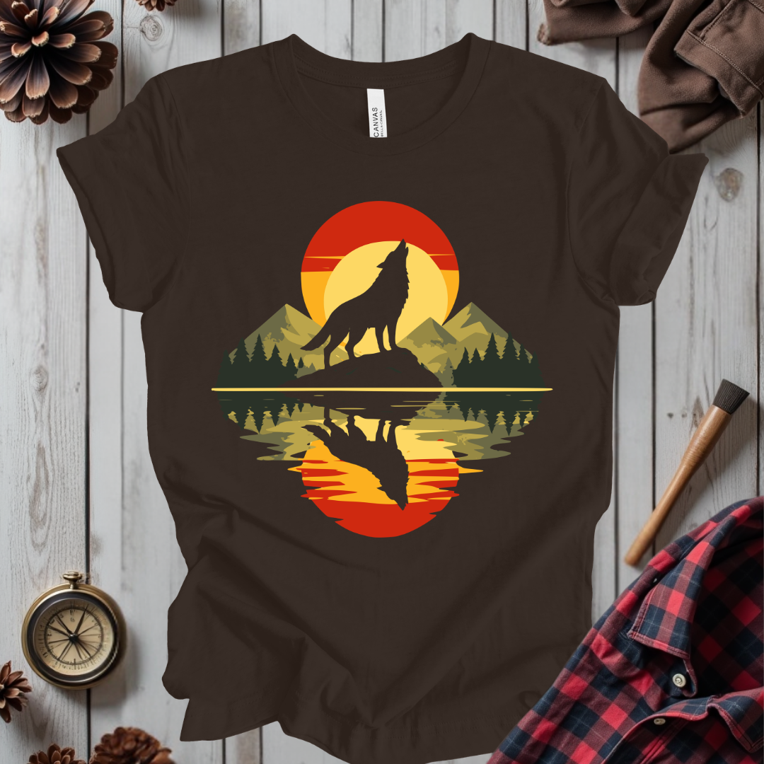 Howling Wolf Sunset T-Shirt