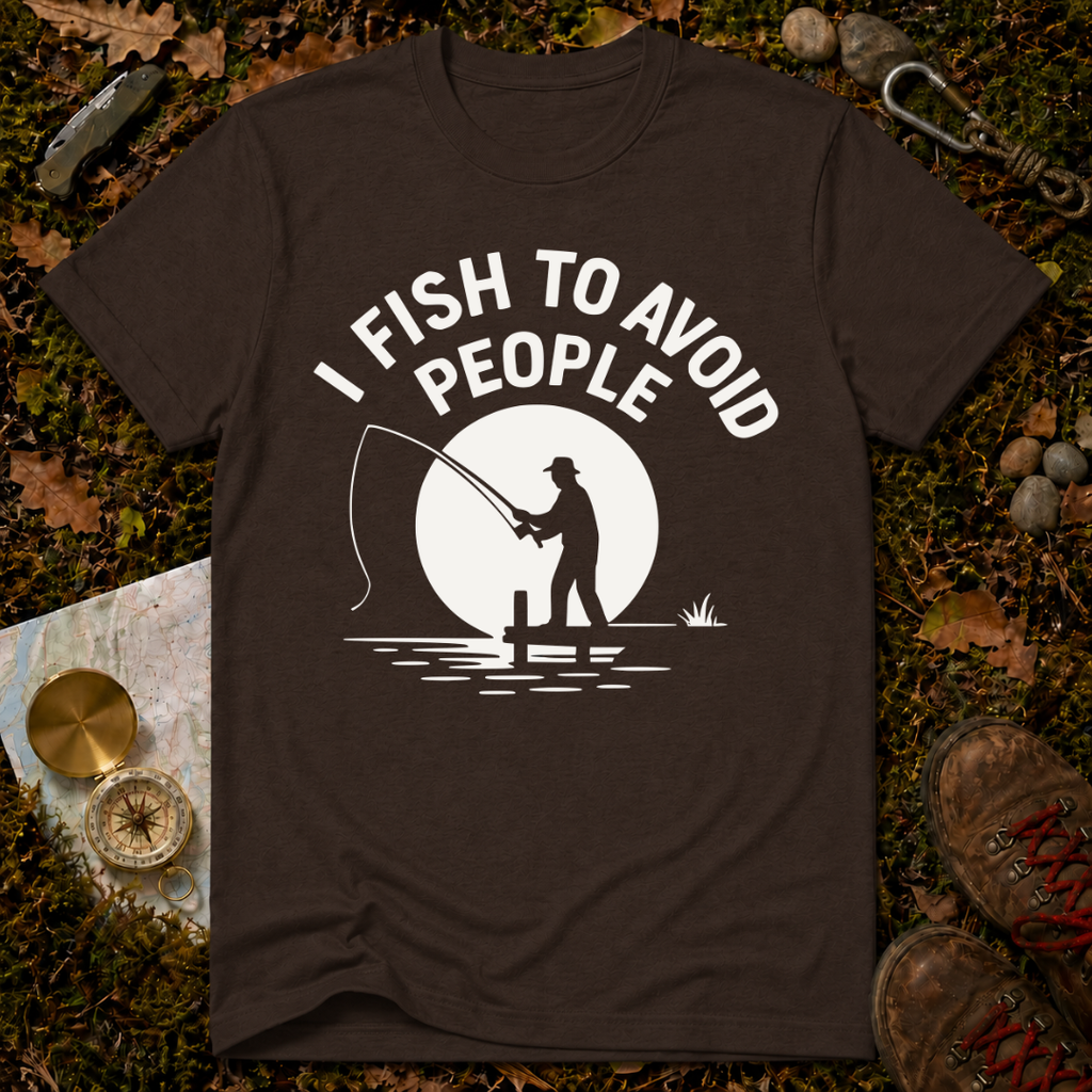 I Fish to Avoid People T-Shirt