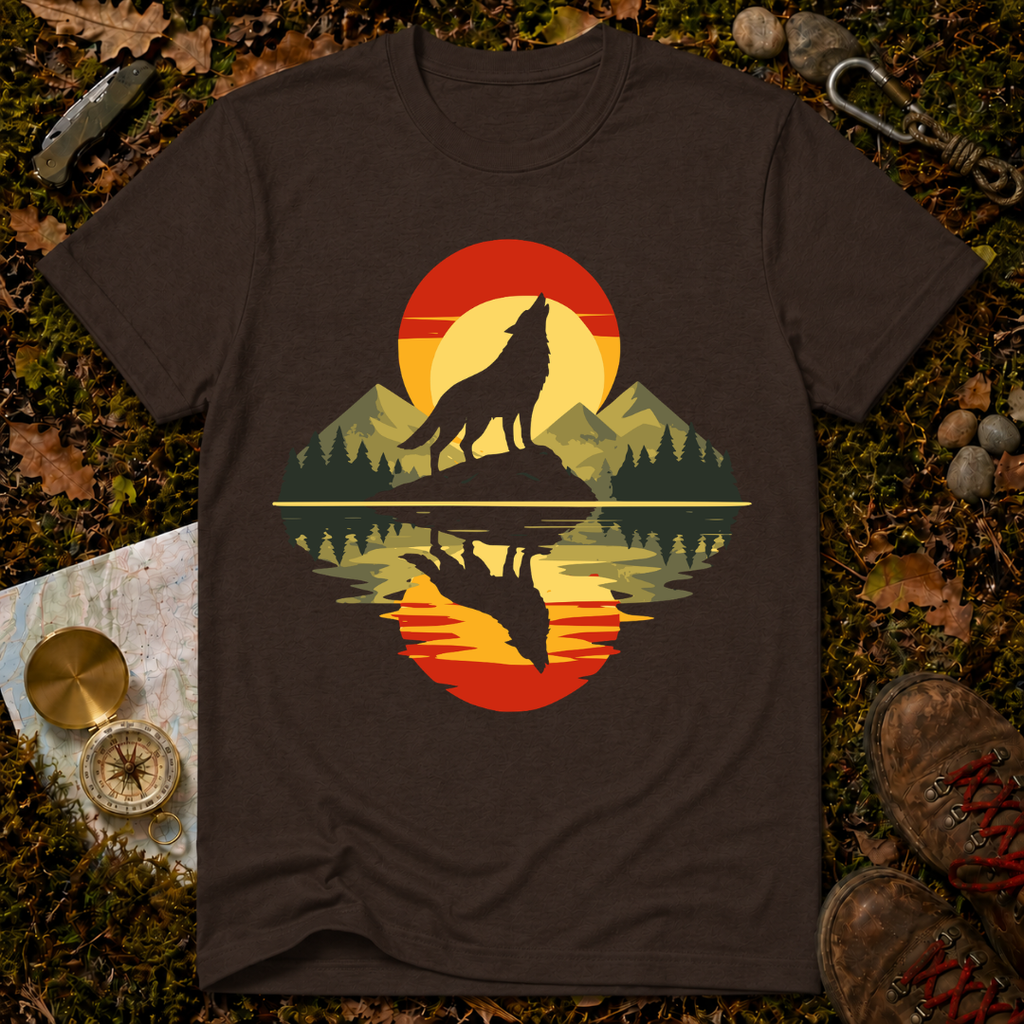 Howling Wolf Sunset T-Shirt