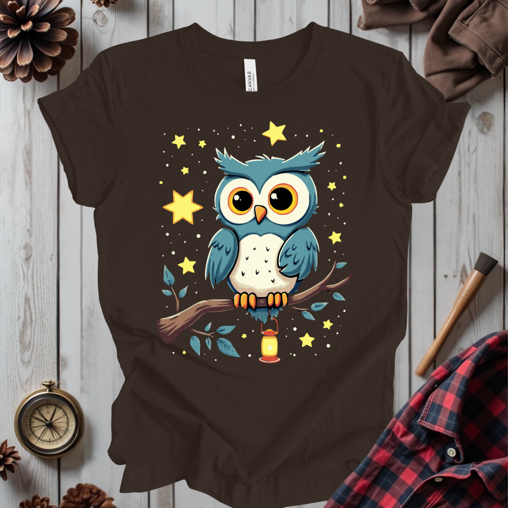 Whimsical Night Owl T-Shirt