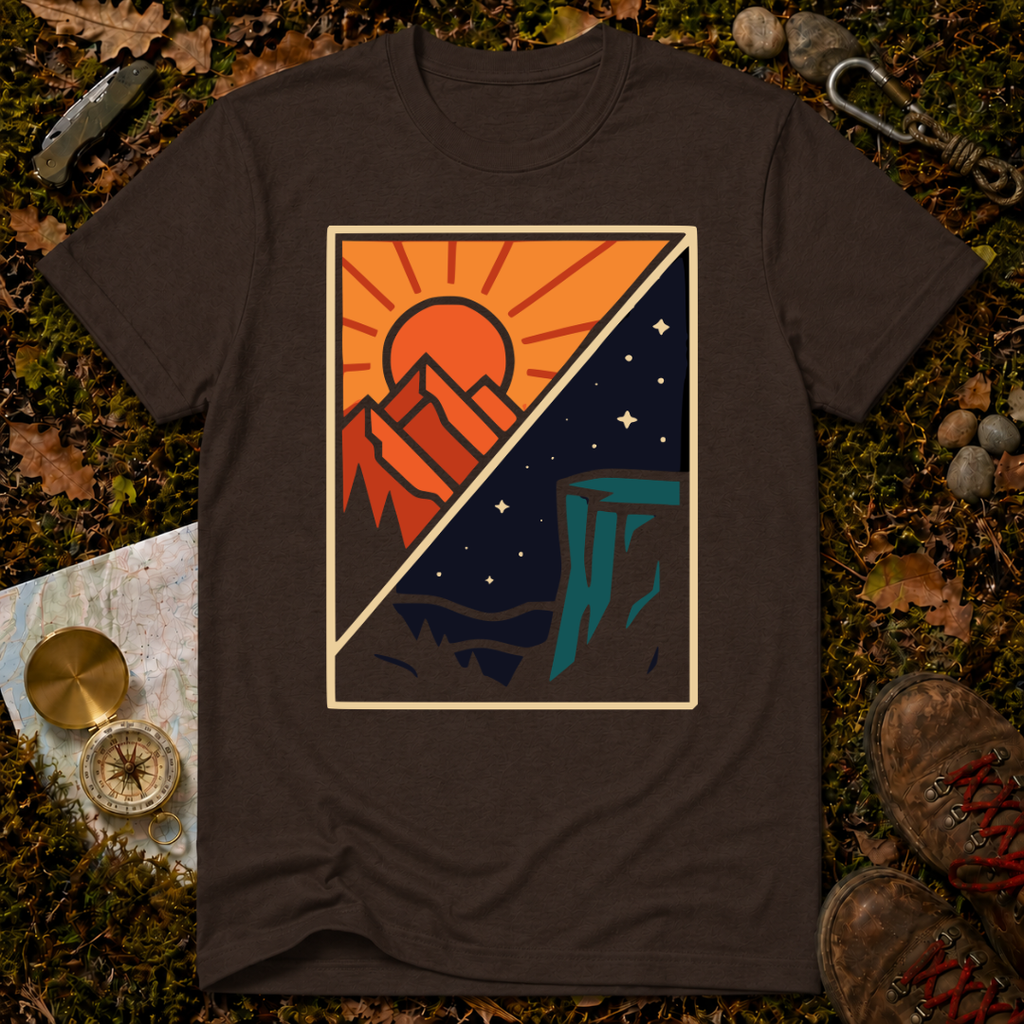 Split Sun & Moon Scene T-Shirt
