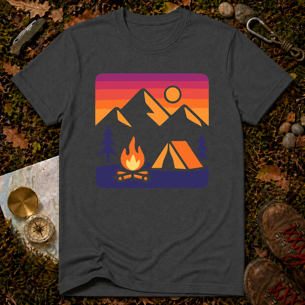 Retro Camping Sunset T-Shirt