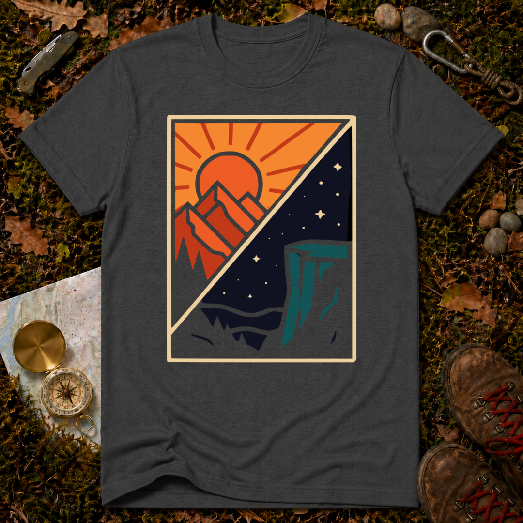 Split Sun & Moon Scene T-Shirt