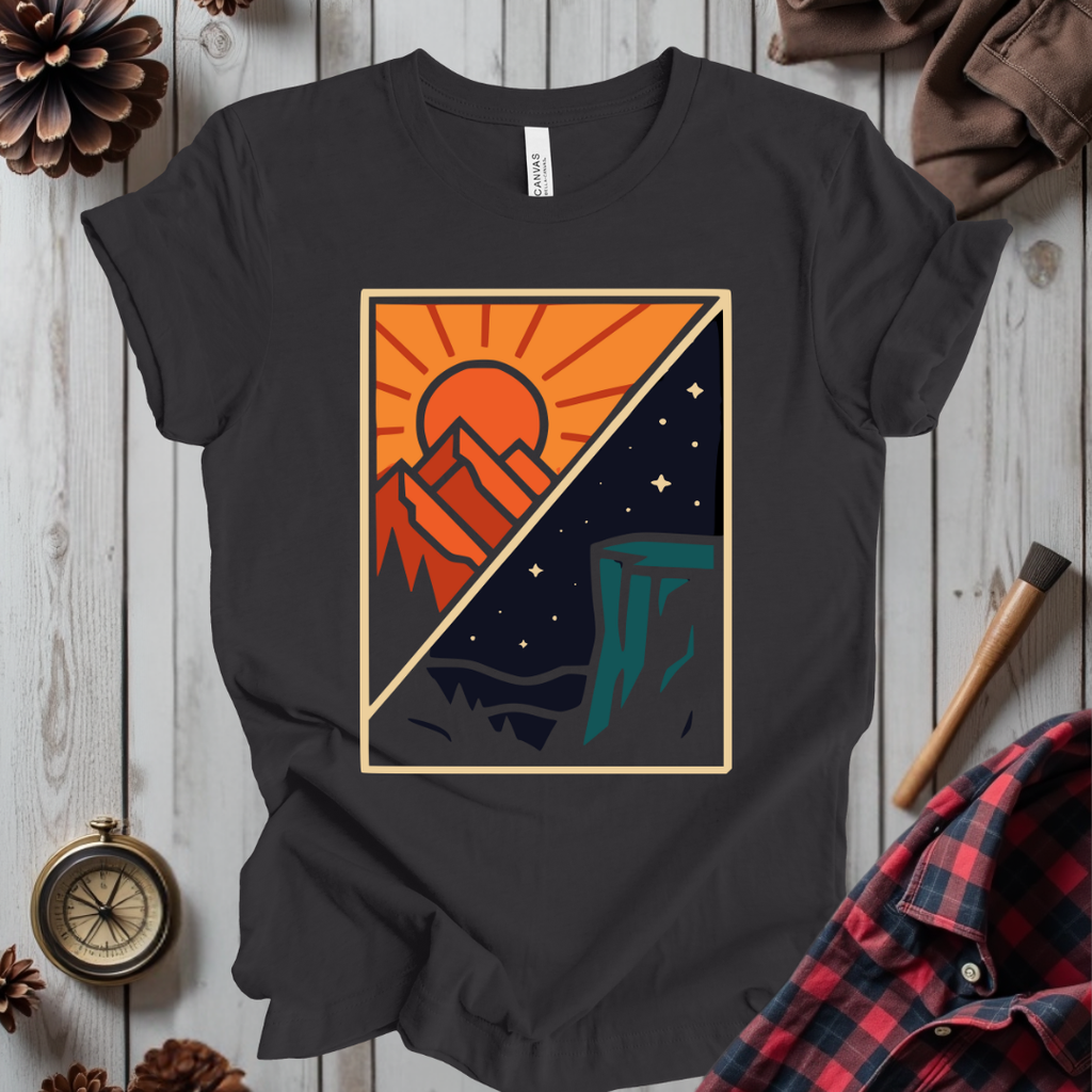 Split Sun & Moon Scene T-Shirt