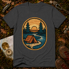 Camping Tent By The River T-Shirt