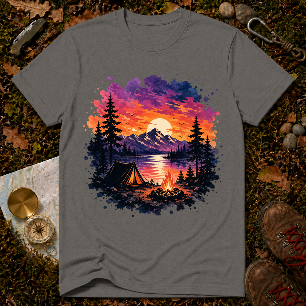 Sunset Mountain Camping T-Shirt