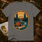 Camping Tent By The River T-Shirt