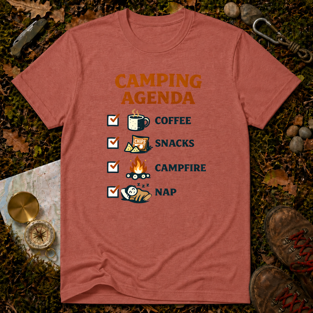Camping Agenda T-Shirt