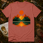 Retro Mountain Sunset T-Shirt