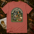 Raccoon Buffet Open T-Shirt