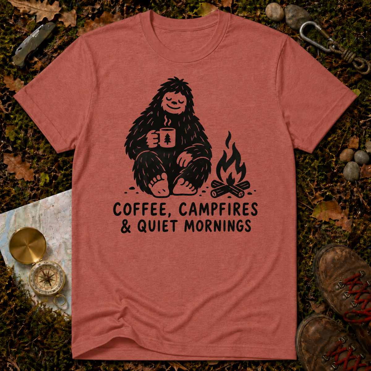 Coffee, Campfires & Quiet Mornings T-Shirt