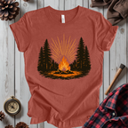 Retro Forest Bonfire T-Shirt
