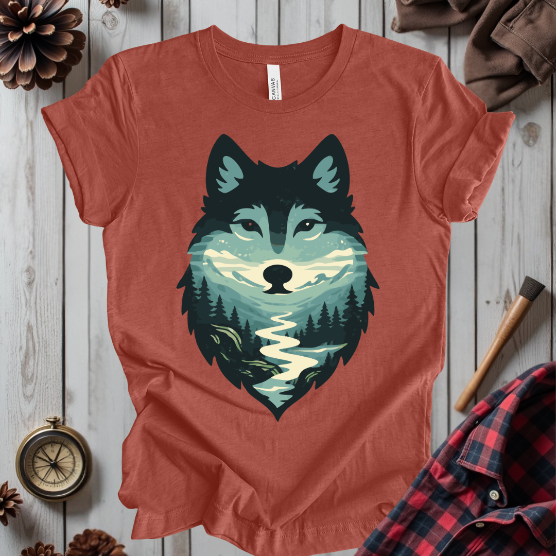 Scenic Forest Wolf T-Shirt