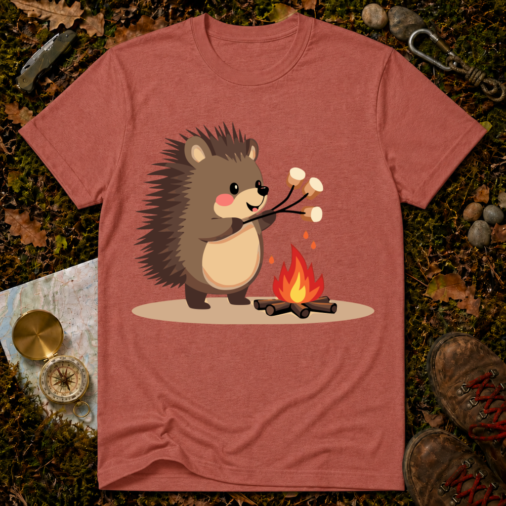 Camping Hedgehog T-Shirt