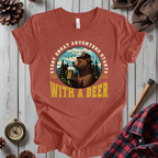 Every Great Adventure Starts With A Beer T-Shirt