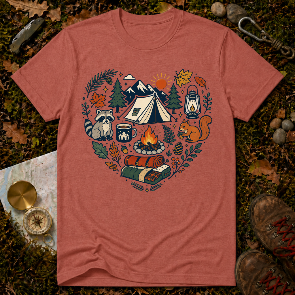 Camp Life Heart T-shirt