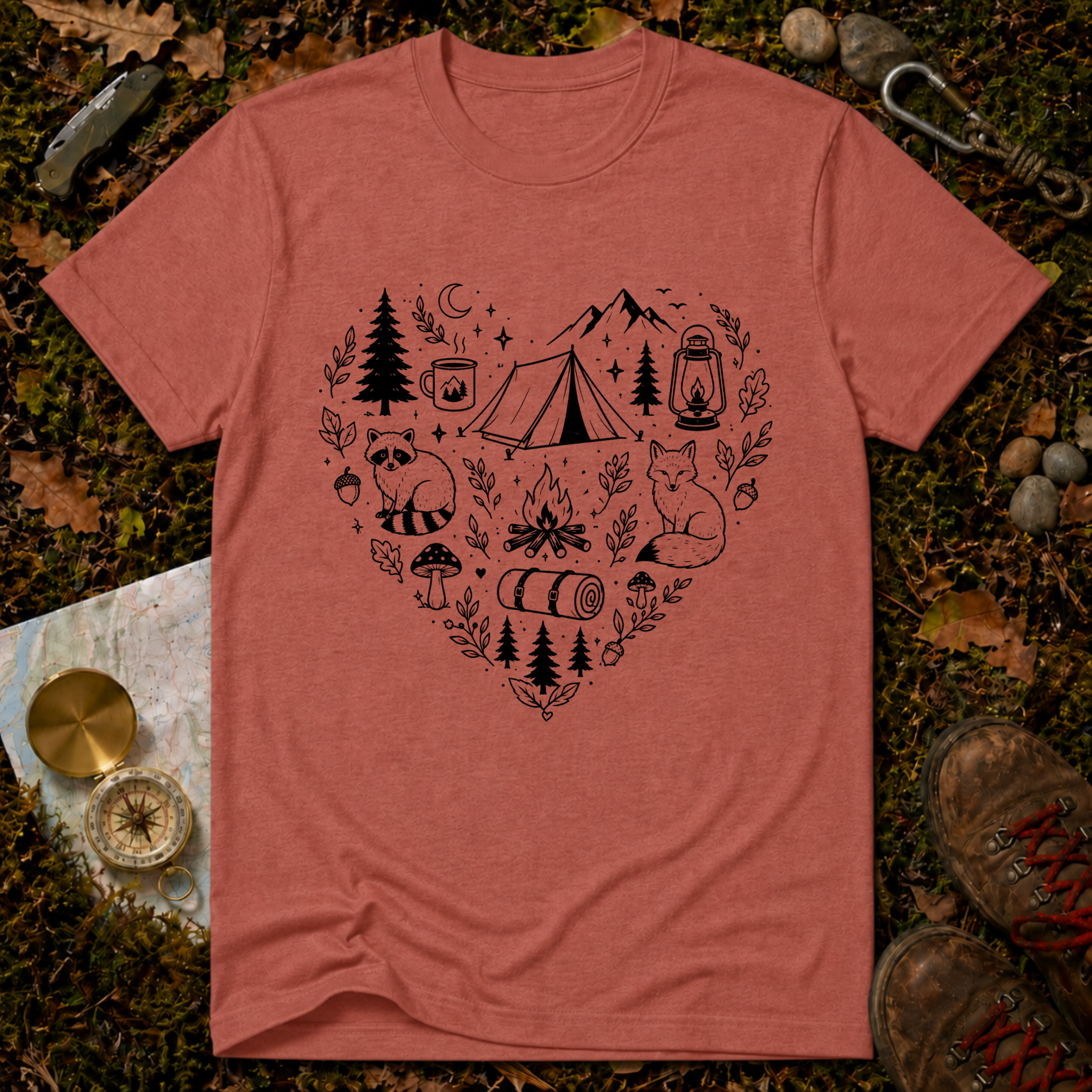 Midnight Camp Heart T-Shirt