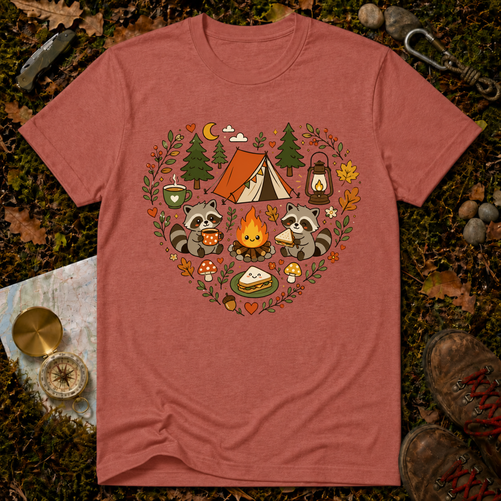 Camping Heart T-Shirt