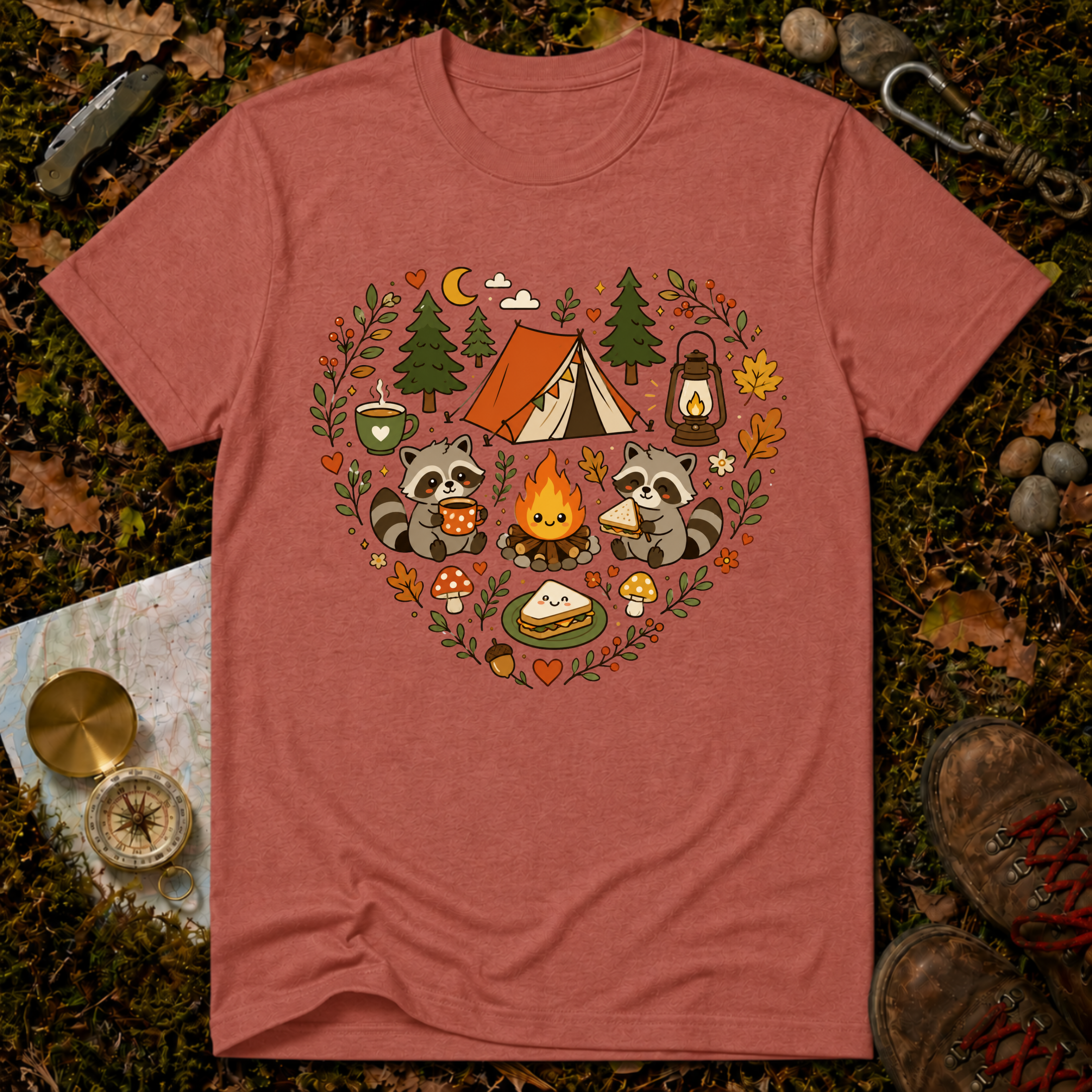 Camping Heart T-Shirt