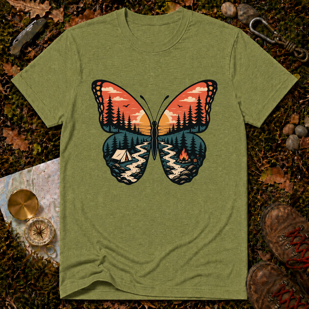 Butterfly Camping T-Shirt