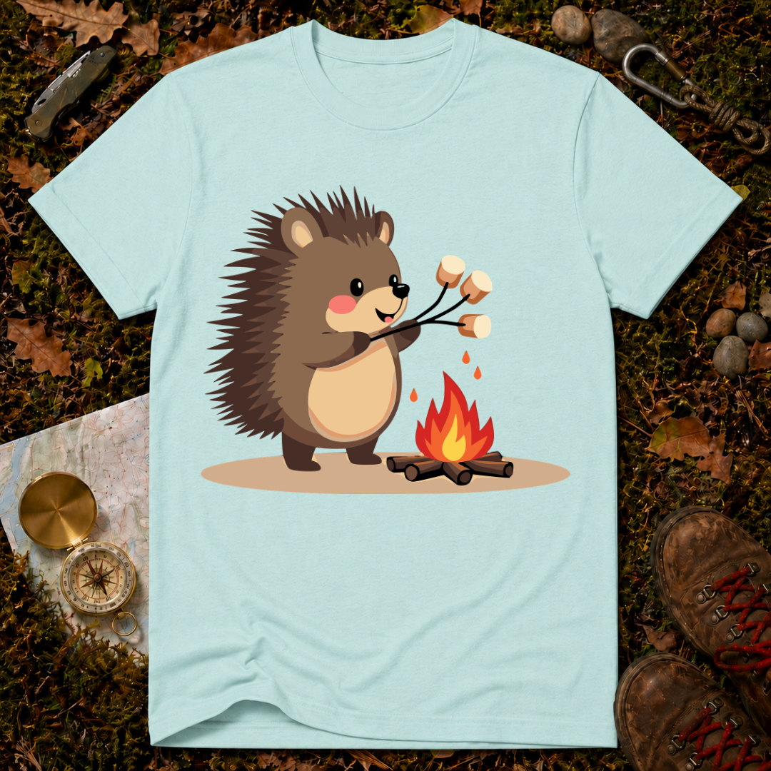 Camping Hedgehog T-Shirt