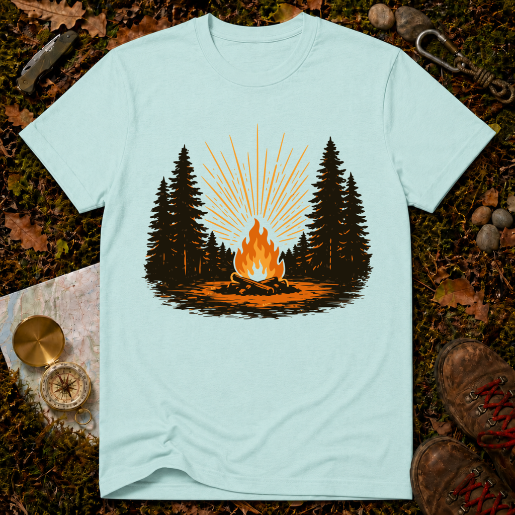 Retro Forest Bonfire T-Shirt