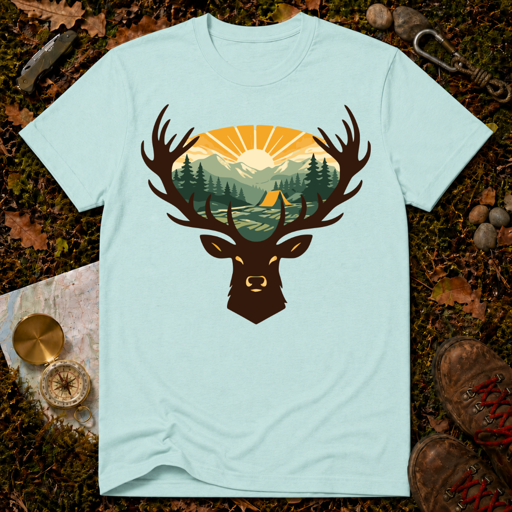 Deer Sunrise T‑Shirt